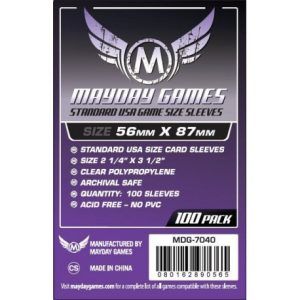 Fundas Mayday Standard USA 56x87mm (100 pack)