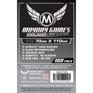 Fundas Mayday Magnum Silver 70x110mm (100 pack)