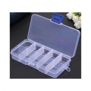 CAJA PLÁSTICO MULTIUSO DE 10 COMPARTIMIENTOS