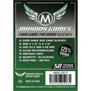 Fundas Mayday Standard Card Size 63.5x88mm PREMIUM (50 pack)