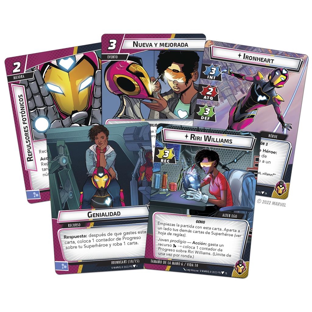MARVEL CHAMPIONS LCG: IRONHEART (PACK DE HÉROE) - Imagen 2