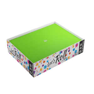 GAMEGENIC: MAGNETIC DICE TRAY RECTANGULAR GREEN/BLACK