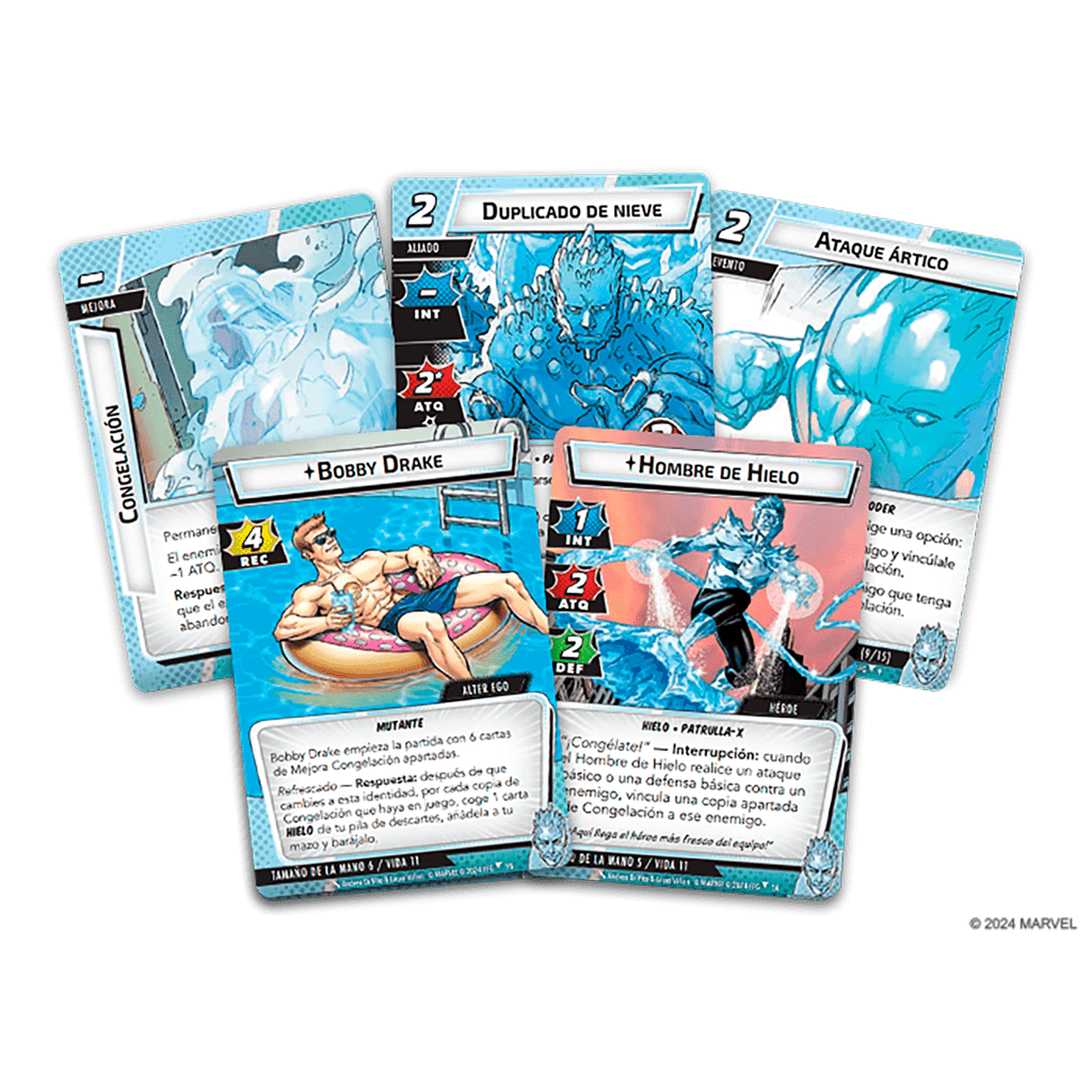 MARVEL CHAMPIONS LCG: ICEMAN (PACK DE HÉROE) - Imagen 2