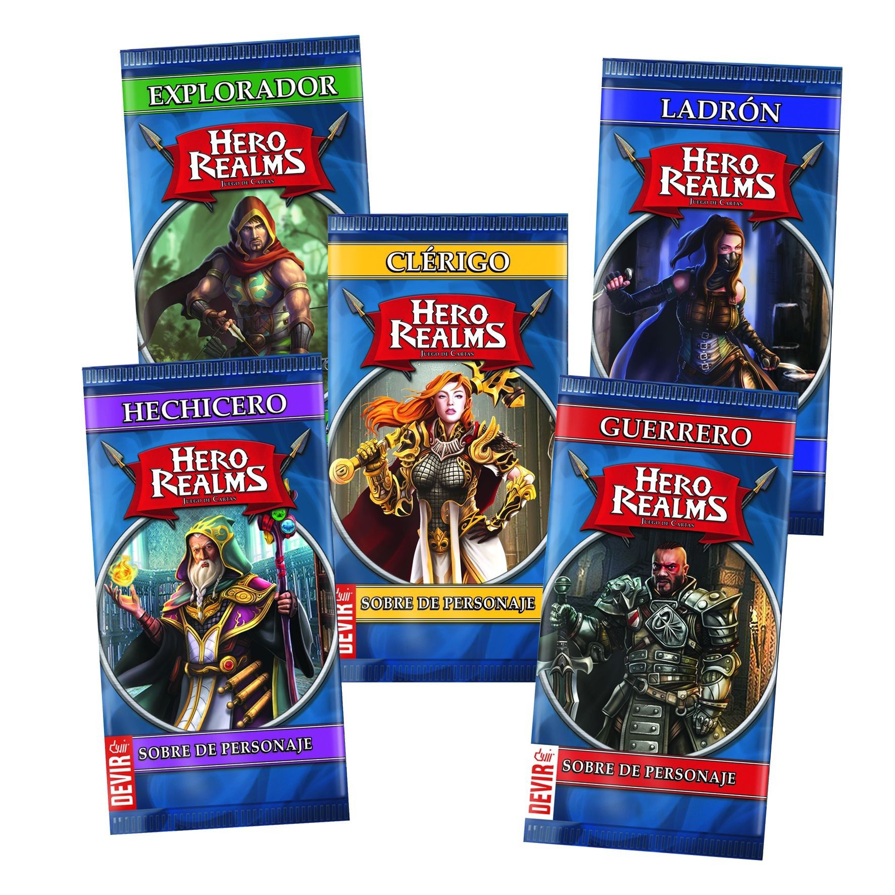 HERO REALMS: SOBRE DE PERSONAJE (x5 SOBRES-EXPANSIÓN)