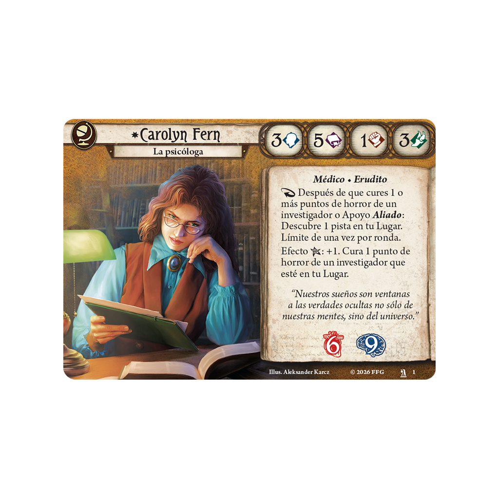 ARKHAM HORROR LCG: CAROLYN FERN (MAZO DE INVESTIGADOR) - Imagen 2
